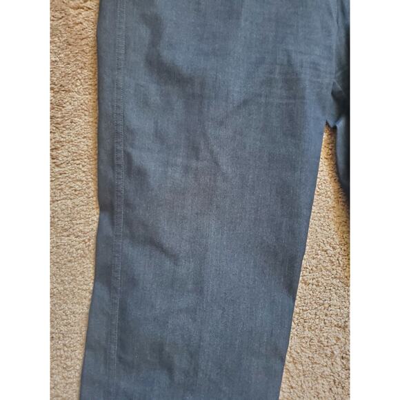 St John Dark Blue Denim Straight Leg High Rise Designer Jeans, Women's Size 14 - Picture 6 of 11